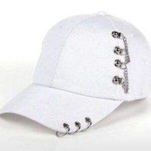 New 1pc Vintage Fashion Personalized Baseball Cap With Chain, hat, T2MIS